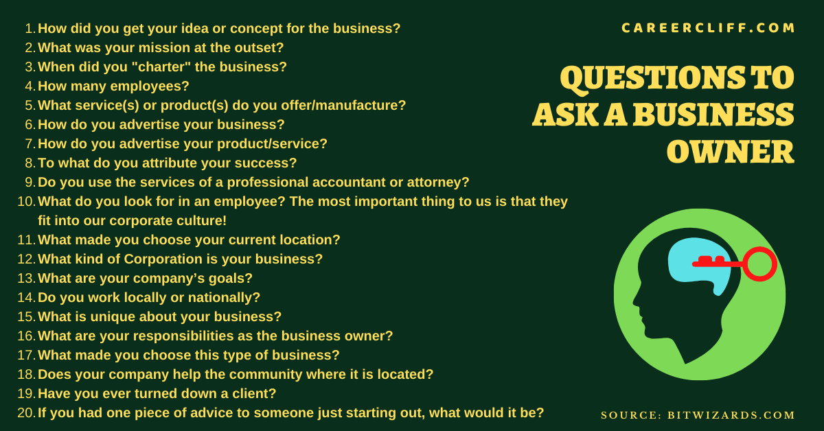 interview questions for business plan